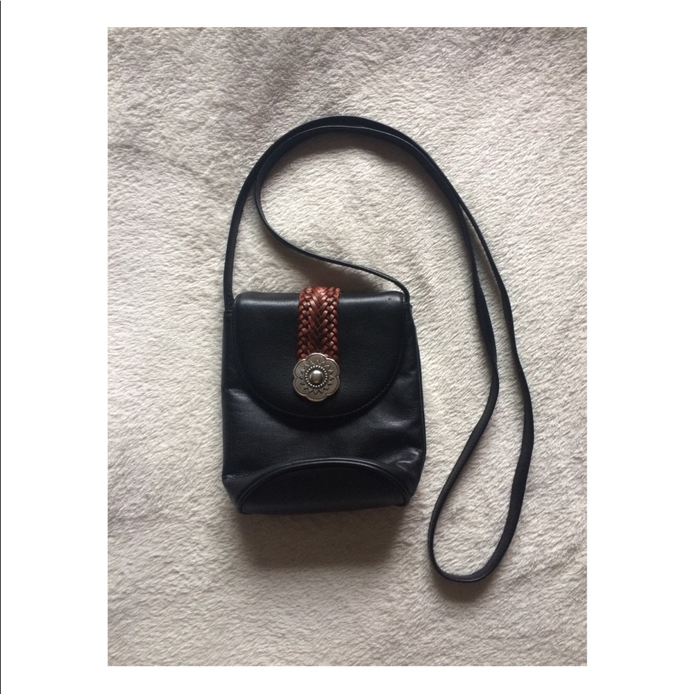 Western black crossbody bag.